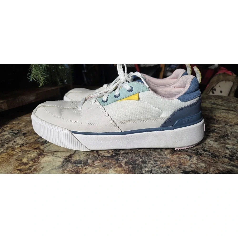 REEF OnShore Pines TurnDog Leather Shoes  Golf Mens 11 , Bottle Opener, Read
